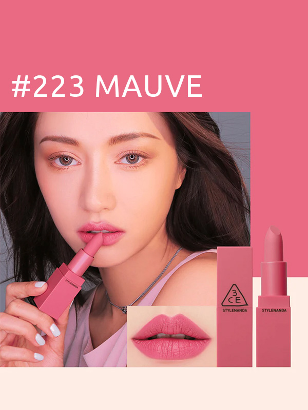 3CE Matte ruž za usne br. 223 mauve