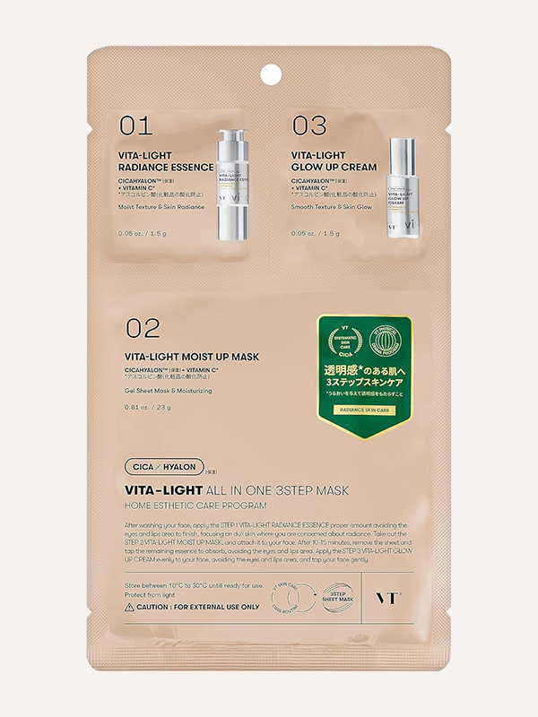 VT Cosmetics Reedle Shot Vita-light All-in-one 3 Step maska 23g+1,5g+1,5g