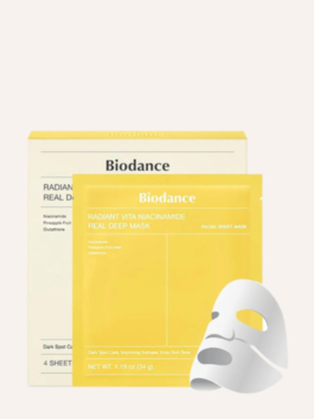 Biodance-Radiant Vita Niacinamide Real Deep Mask 1Box 34g4ea